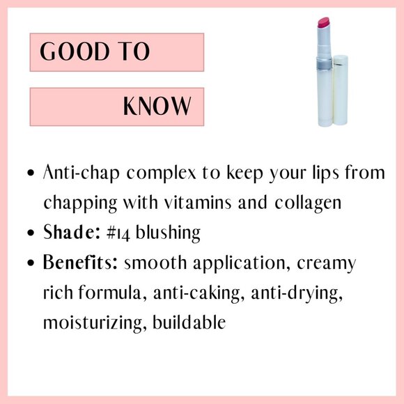 Almay Smooth Anti Chap Lipcolour #14 Blushing - Picture 2 of 2